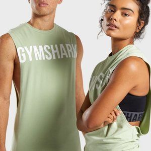 Gymshark Bold Graphic Drop Armhole Tank - Green